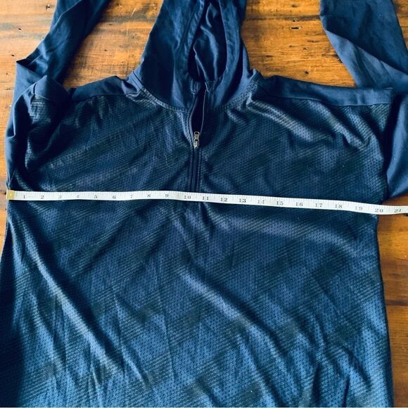 Under Armour Locker Emboss 1/4 Zip Hoodie Lightweight Loose Fit Sz M - Picture 6 of 7